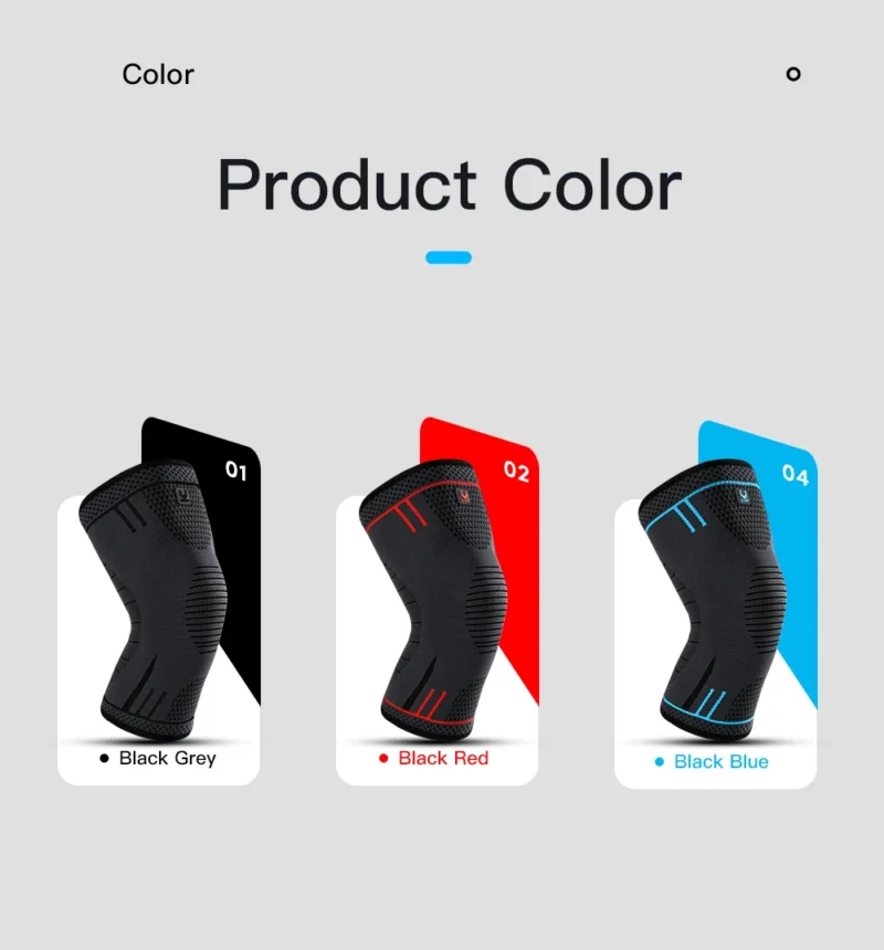 Professional Knee Support Compression Knee Sleeve Anti Slip Silicone Knee Braces for Knee Pain Meniscus Tear