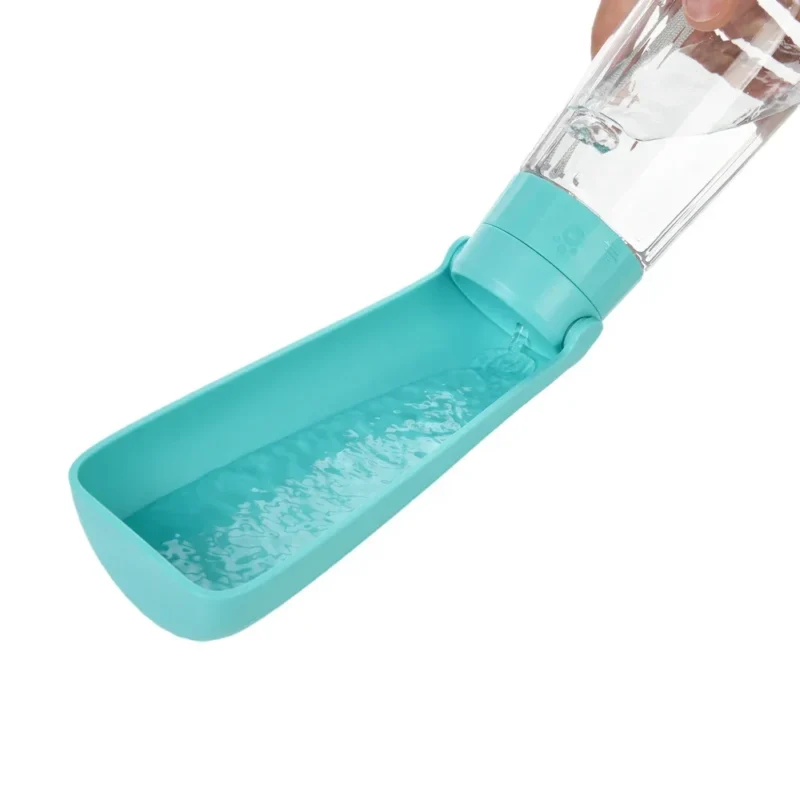 550ml Foldable Leakproof Dog Water Bottle Portable Outdoor Travel Hiking Drinking Bowl for Small Large Dogs Cats Food Grade Mate
