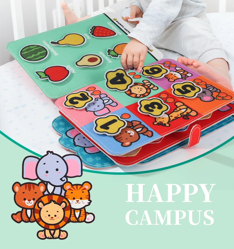 Busy Book for Toddlers Matching Game  Storytelling Busy Board Kids Fine Motor Early Education Toy Gifts