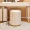 New Storage Round Stool, Shoe Changing Stool with Storage Space, Makeup Stool, Bedroom Dressing Table Round Stool