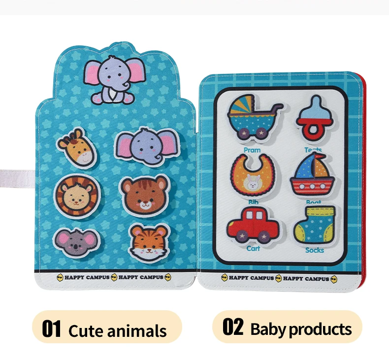 Busy Book for Toddlers Matching Game  Storytelling Busy Board Kids Fine Motor Early Education Toy Gifts