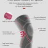 Professional Knee Support Compression Knee Sleeve Anti Slip Silicone Knee Braces for Knee Pain Meniscus Tear