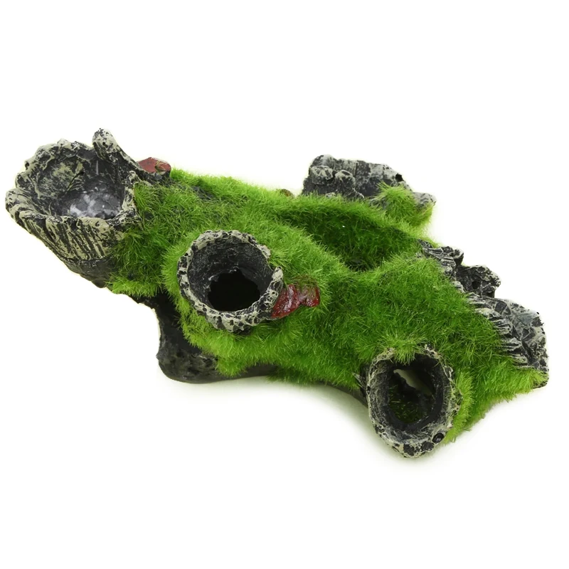 1PC Aquarium Tree Trunk Resin for Fish Tank Decoration for Hiding Shrimp and Fish Landscape Rock Hiding Cave Tree Decoration