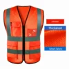 Safety High Visibility Reflective Vest Adjustable Reflective Security Vests Traffic Night Outdoor For Running Cycling Sports