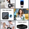 3 in 1 Microphone for iPhone/Android, Wireless, 328ft Transmission, Mini Microphone for Record Interview, YouTube, Tiktok