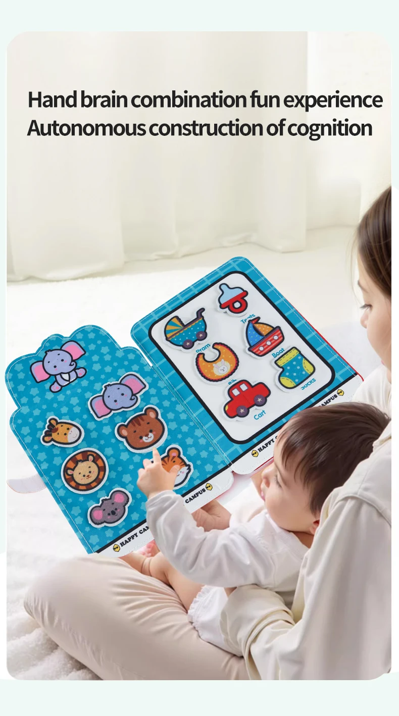 Busy Book for Toddlers Matching Game  Storytelling Busy Board Kids Fine Motor Early Education Toy Gifts