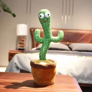 A talking cactus toy that can be charged, recorded, and repeated. Suitable for Spanish, English, and Arabic voice changer NEW