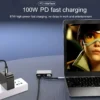 4-in-1 USB C Docking Station Dual HDMI 4K60Hz USB 3.0 HUB Type C to HDMI Adapter USB C HUB TYPC C Splitter For Laptop Macbook