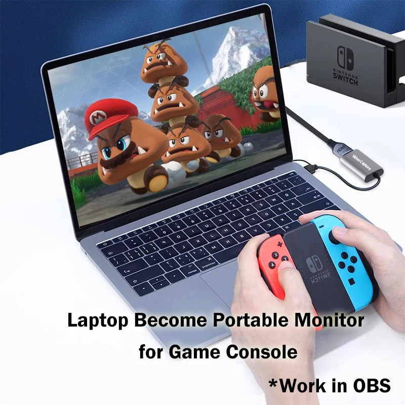 Portable Type C/A Video Capture Card USB 3.0 FHD1080P@60Hz UVC Phone Win Mac OS For HDMI-compatible Switch Xbox PS5/4 Camera