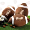 Rugby Plush Throw Pillows Contemporary Plush Football Throw Pillows, Soft -Filled Sports Cushions Home Decor