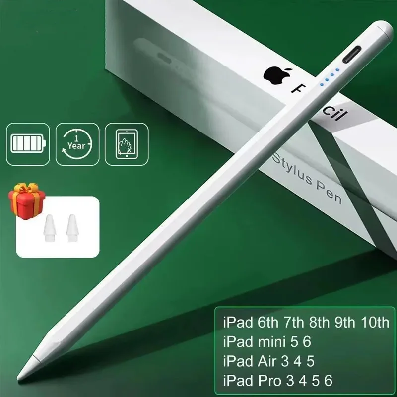 For Apple Pencil 2 1 Palm Rejection Power Display iPad Accessories iPad 2022 2021 2020 2019 2018 Pro 11 12.9 Air Stylus Pen