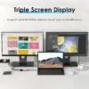 4-in-1 USB C Docking Station Dual HDMI 4K60Hz USB 3.0 HUB Type C to HDMI Adapter USB C HUB TYPC C Splitter For Laptop Macbook