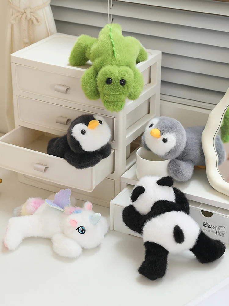 20cm Animals Plush Toys Cute Crocodile/Unicorn/Panda/Penguin Doll Soft Birthday Gift Kid Soft Mouse Wrist Pad Kids Birthday Gift