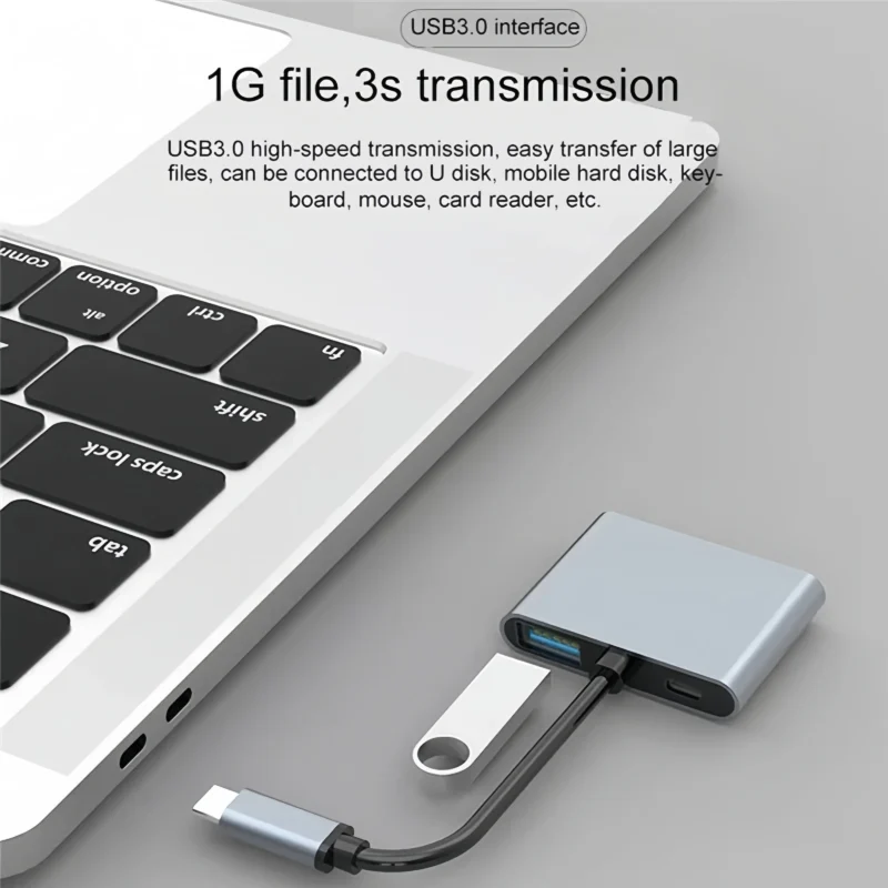 4-in-1 USB C Docking Station Dual HDMI 4K60Hz USB 3.0 HUB Type C to HDMI Adapter USB C HUB TYPC C Splitter For Laptop Macbook