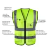 Safety High Visibility Reflective Vest Adjustable Reflective Security Vests Traffic Night Outdoor For Running Cycling Sports
