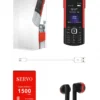 SERVO R25 PRO Mobile Phone Dual SIM Standby Call Recording Speed Dial Blacklist Torch FM 2G GSM Cellphone Built-in TWS Earphones