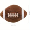 Rugby Plush Throw Pillows Contemporary Plush Football Throw Pillows, Soft -Filled Sports Cushions Home Decor