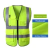Safety High Visibility Reflective Vest Adjustable Reflective Security Vests Traffic Night Outdoor For Running Cycling Sports