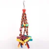 Random Colors Bird Accessories Wood Chewing Toy Birds  Rope Parrot Toys Cage Resistant Small Large Bird Toy Parrots Training