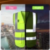 Safety High Visibility Reflective Vest Adjustable Reflective Security Vests Traffic Night Outdoor For Running Cycling Sports