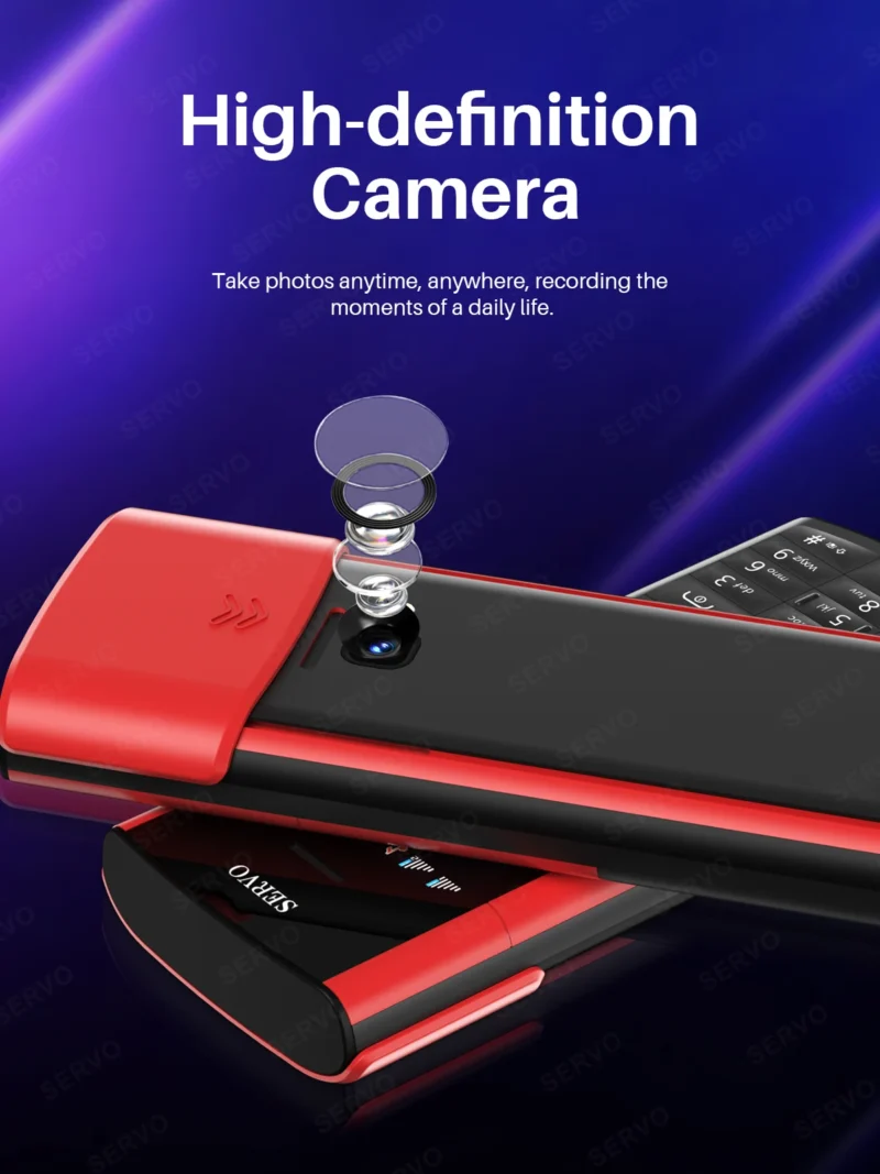 SERVO R25 PRO Mobile Phone Dual SIM Standby Call Recording Speed Dial Blacklist Torch FM 2G GSM Cellphone Built-in TWS Earphones