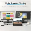 4-in-1 USB C Docking Station Dual HDMI 4K60Hz USB 3.0 HUB Type C to HDMI Adapter USB C HUB TYPC C Splitter For Laptop Macbook