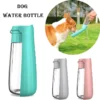 550ml Foldable Leakproof Dog Water Bottle Portable Outdoor Travel Hiking Drinking Bowl for Small Large Dogs Cats Food Grade Mate