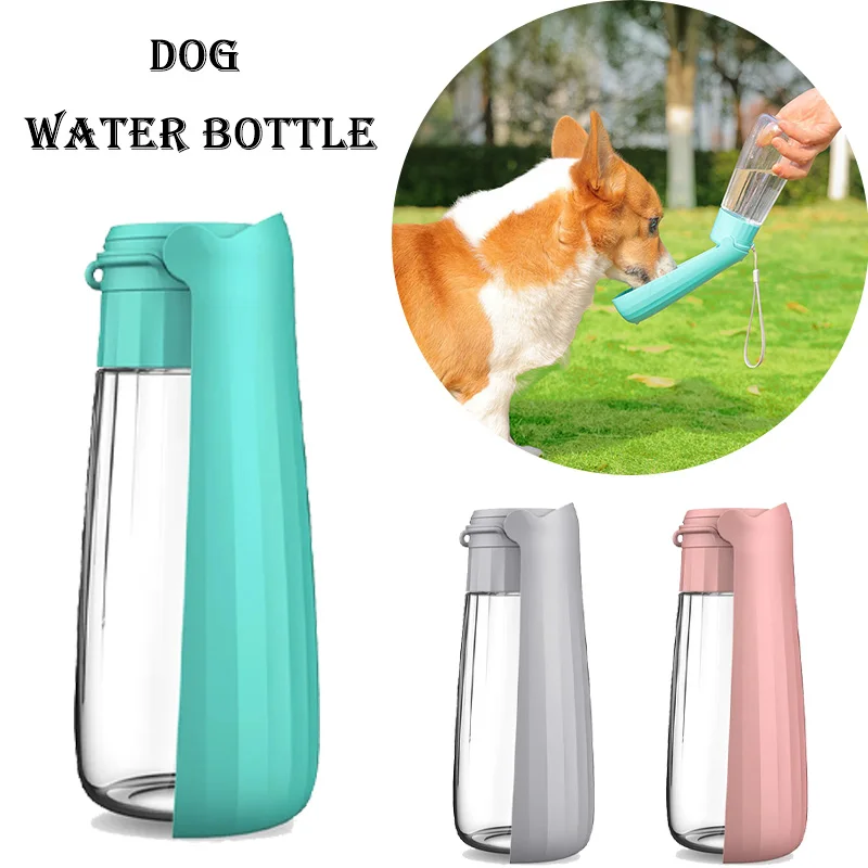 550ml Foldable Leakproof Dog Water Bottle Portable Outdoor Travel Hiking Drinking Bowl for Small Large Dogs Cats Food Grade Mate