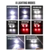 Rechargeable LED Headlamp Sensor Headlight With COB and LED Beads 8 Lighting Modes White and Red Light Fishing Light