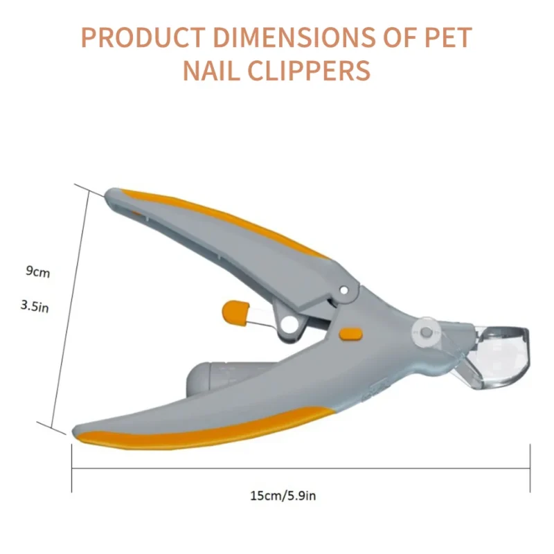 LED Light Pet Nail Clippers for Cats And Dogs 5x Magnification Dual-Sided Clipper for Trimming Nails And Claws