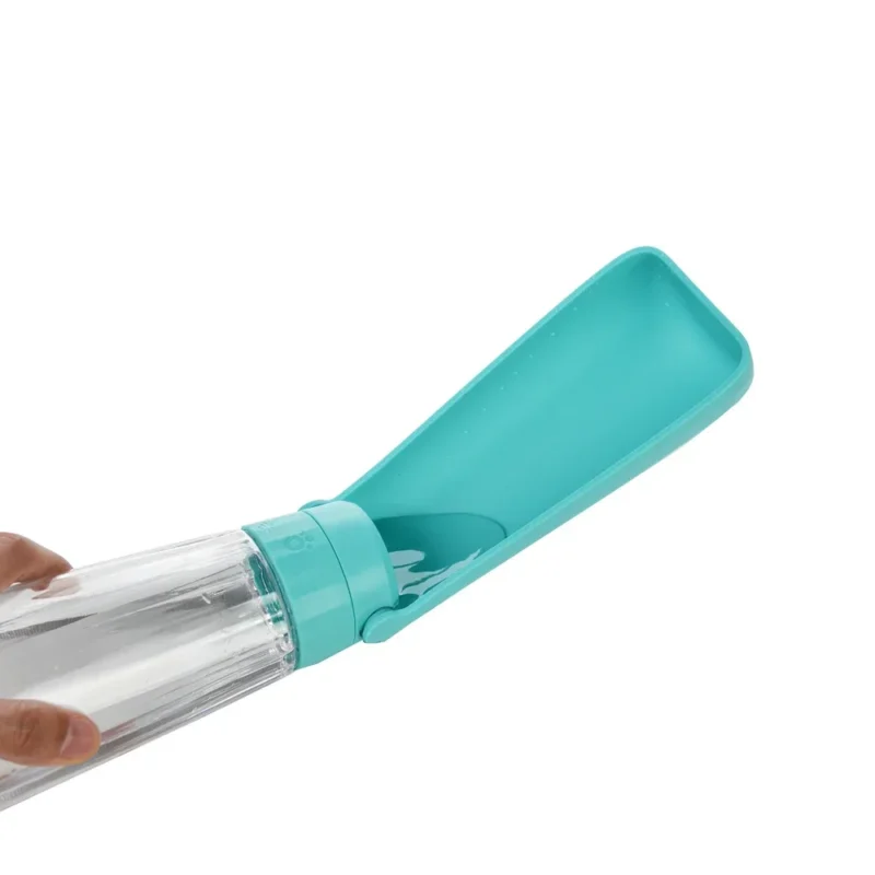 550ml Foldable Leakproof Dog Water Bottle Portable Outdoor Travel Hiking Drinking Bowl for Small Large Dogs Cats Food Grade Mate