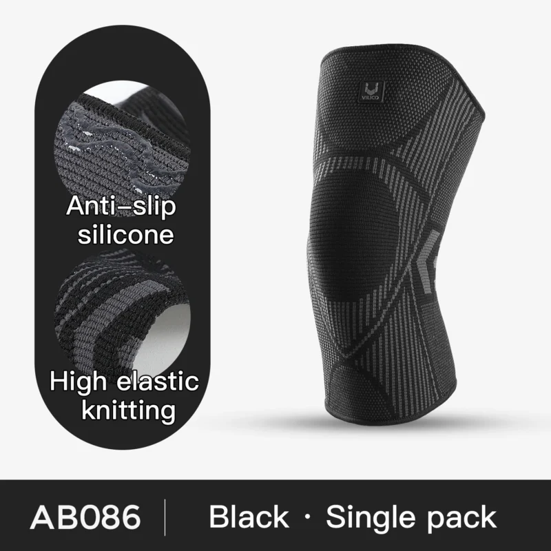 Professional Knee Support Compression Knee Sleeve Anti Slip Silicone Knee Braces for Knee Pain Meniscus Tear