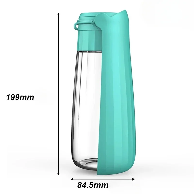 550ml Foldable Leakproof Dog Water Bottle Portable Outdoor Travel Hiking Drinking Bowl for Small Large Dogs Cats Food Grade Mate
