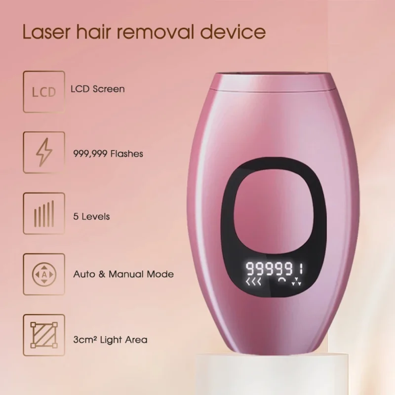 990000 Flashes IPL Laser Hair Removal Device for Women Painless Permanent Hair Remover for Body Bikini and Face Home Use