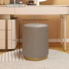 New Storage Round Stool, Shoe Changing Stool with Storage Space, Makeup Stool, Bedroom Dressing Table Round Stool