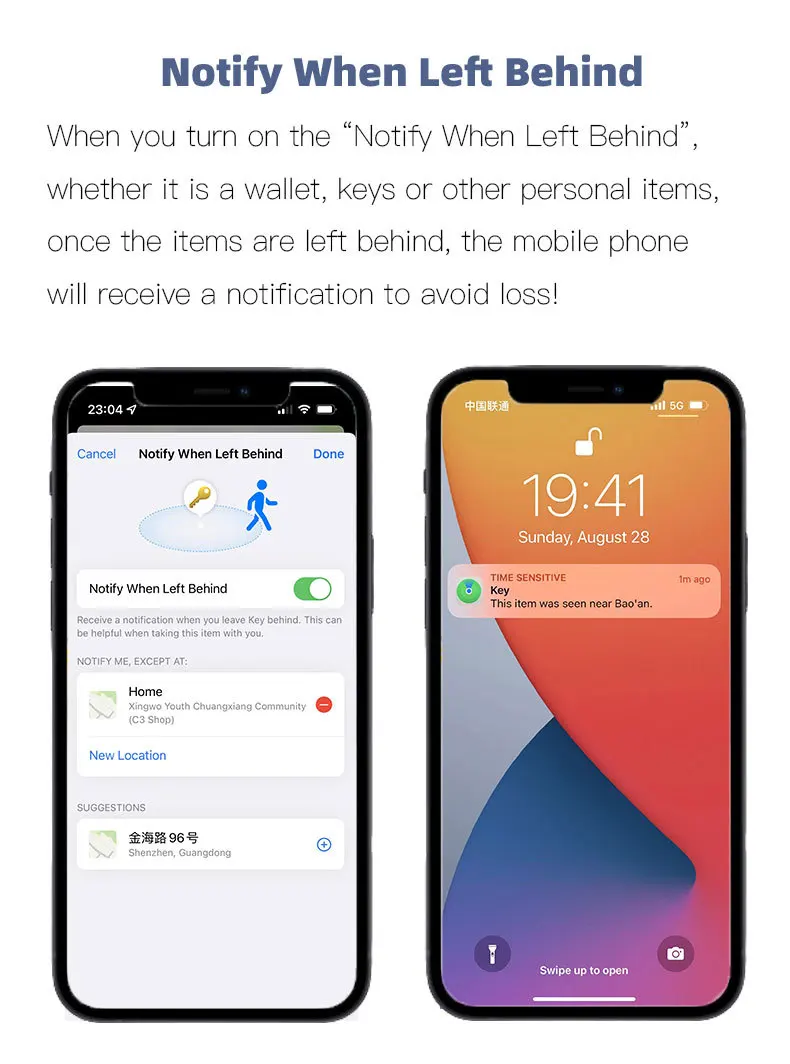 Bluetooth Mini Tracking Device for Apple Find My APP Smart Tag Kid Pet Car GPS Lost Tracker Anti-Lost Alarm Reminder Positioner