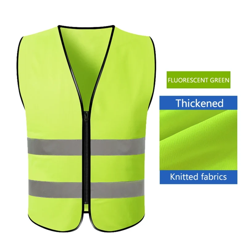 Safety High Visibility Reflective Vest Adjustable Reflective Security Vests Traffic Night Outdoor For Running Cycling Sports
