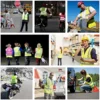 Safety High Visibility Reflective Vest Adjustable Reflective Security Vests Traffic Night Outdoor For Running Cycling Sports