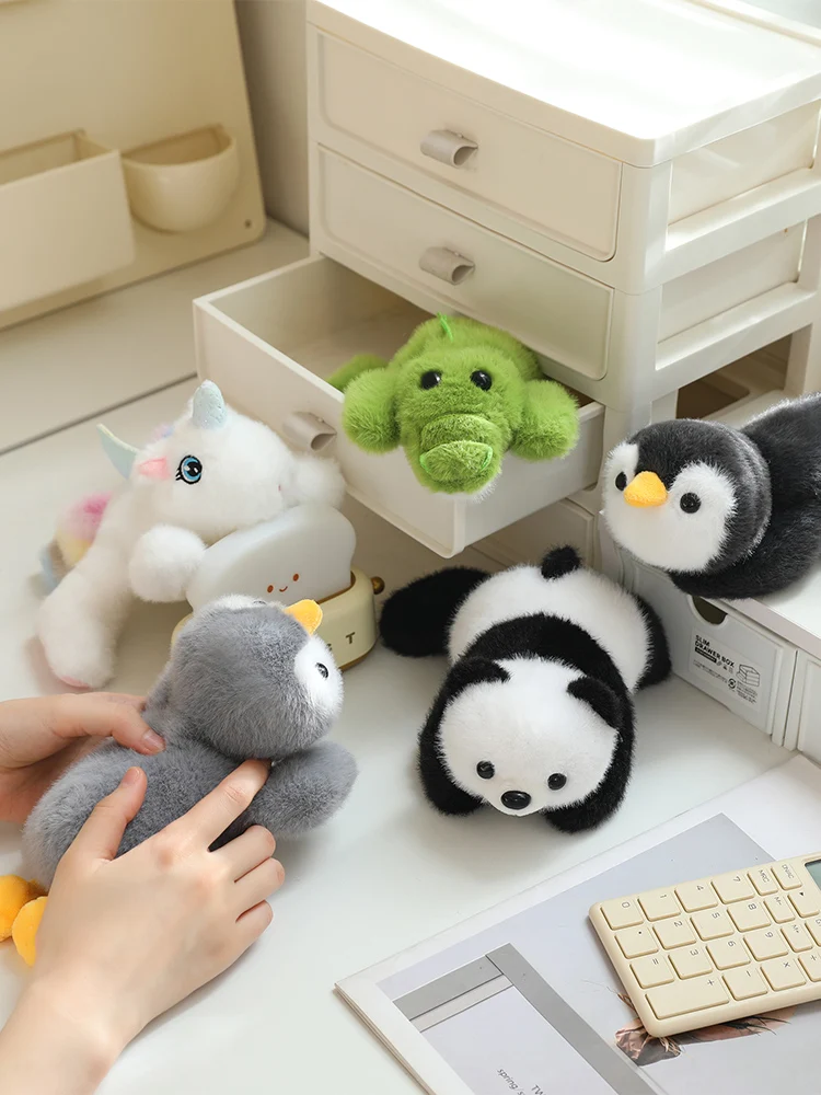 20cm Animals Plush Toys Cute Crocodile/Unicorn/Panda/Penguin Doll Soft Birthday Gift Kid Soft Mouse Wrist Pad Kids Birthday Gift