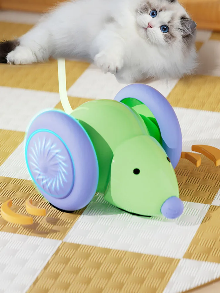 Popular cat electric toys, mouse, sports car, cat stick, self-exciting, cat stick, pet toys
