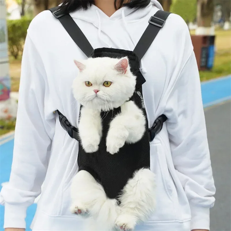 Portable Breathable Cat Bag Pet Travel Tote Bag Backpack For Carrying Pets On Both Shoulders Outdoor Travel Set For Cats And Dog