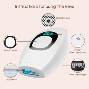 990000 Flashes IPL Laser Hair Removal Device for Women Painless Permanent Hair Remover for Body Bikini and Face Home Use