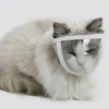 Pet Muzzle Anti-bite Adjustable Breathable Anti-scratch Small Pet Transparent Grooming Muzzle Cat Supplies