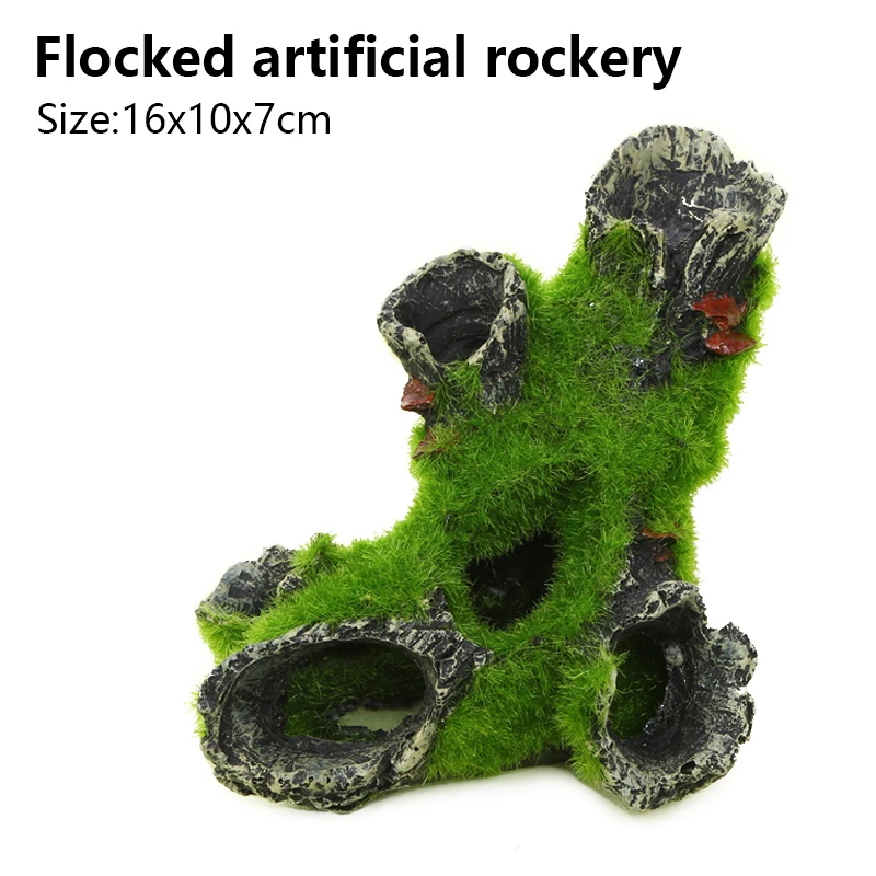 1PC Aquarium Tree Trunk Resin for Fish Tank Decoration for Hiding Shrimp and Fish Landscape Rock Hiding Cave Tree Decoration