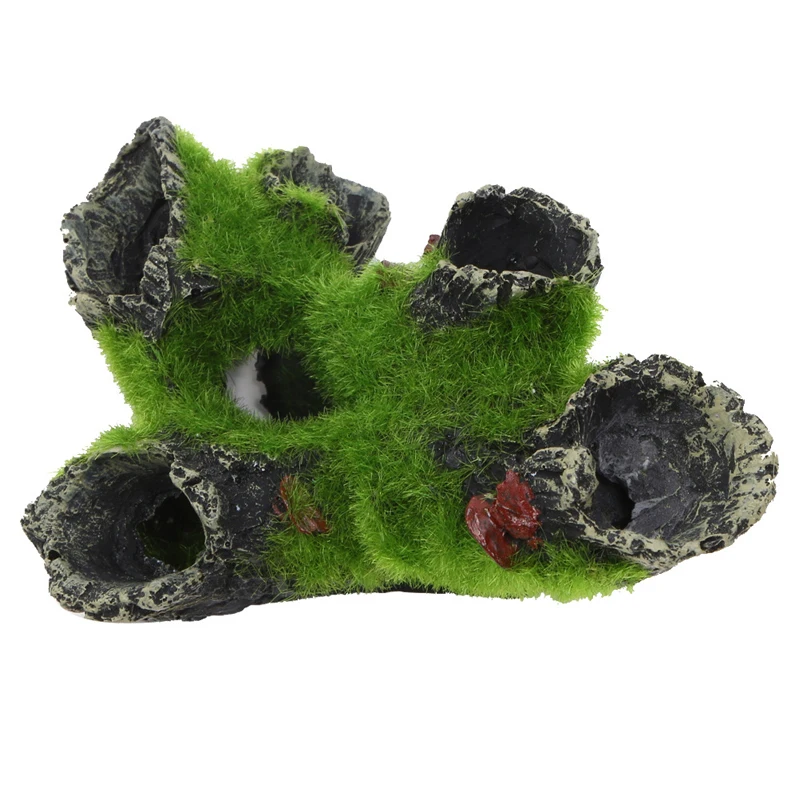 1PC Aquarium Tree Trunk Resin for Fish Tank Decoration for Hiding Shrimp and Fish Landscape Rock Hiding Cave Tree Decoration