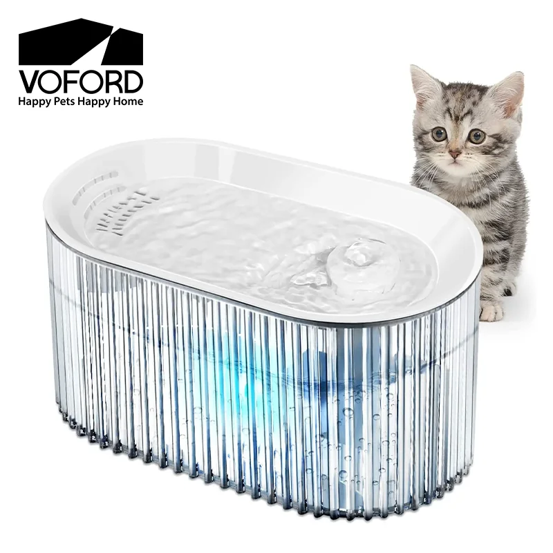 Pet Cat Fountain 1.35L Ultra Quiet Pet Water Fountain for Kitty Cat Dog Transparent Automatic Pet Water Dispenser Cat Products