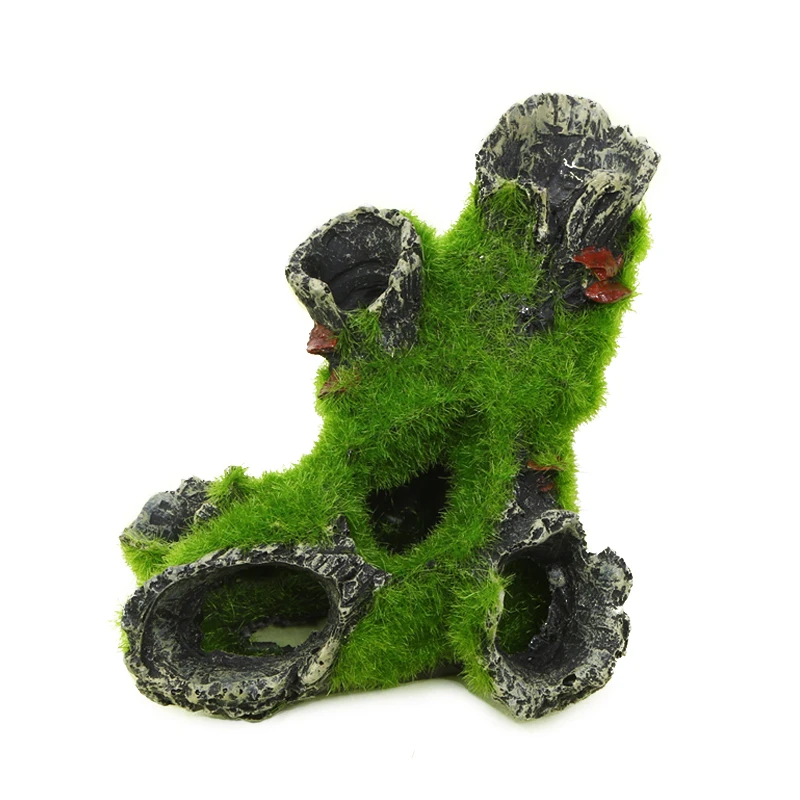 1PC Aquarium Tree Trunk Resin for Fish Tank Decoration for Hiding Shrimp and Fish Landscape Rock Hiding Cave Tree Decoration