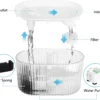 Pet Cat Fountain 1.35L Ultra Quiet Pet Water Fountain for Kitty Cat Dog Transparent Automatic Pet Water Dispenser Cat Products