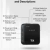 3 in 1 Microphone for iPhone/Android, Wireless, 328ft Transmission, Mini Microphone for Record Interview, YouTube, Tiktok
