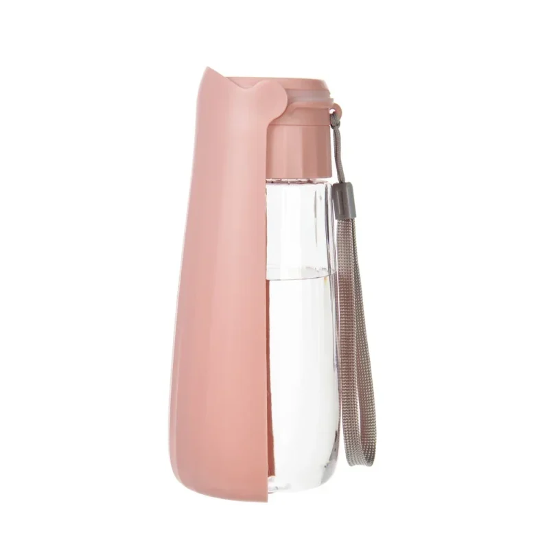550ml Foldable Leakproof Dog Water Bottle Portable Outdoor Travel Hiking Drinking Bowl for Small Large Dogs Cats Food Grade Mate